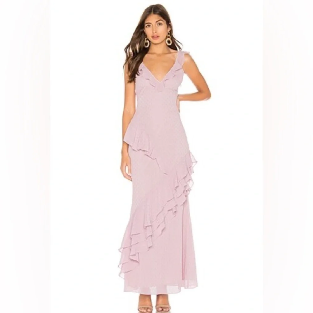 Revolve PRIVACY PLEASE  TALLULAH maxi dress in Pale Lilac size XS ruffle